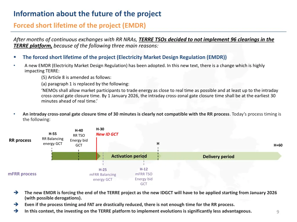 information about the future of the project