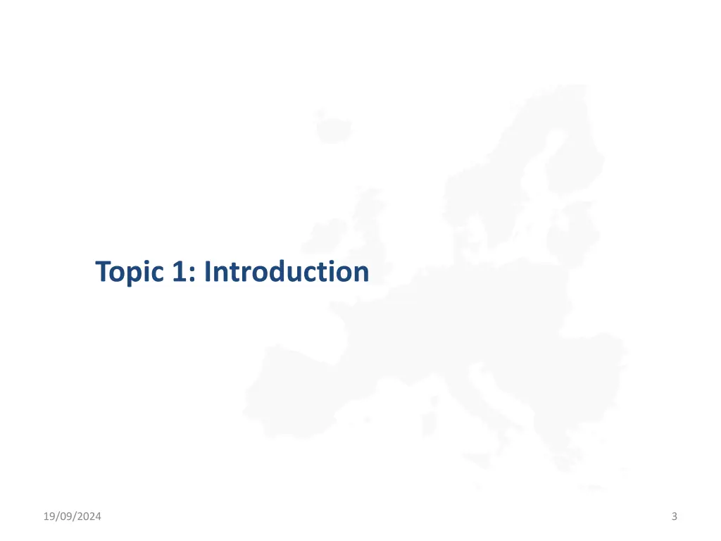 topic 1 introduction