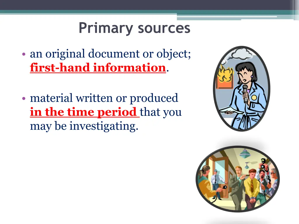 primary sources