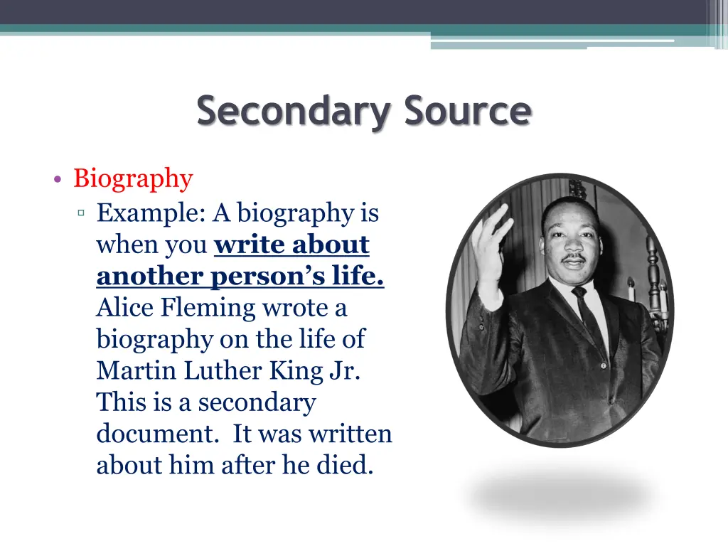 secondary source