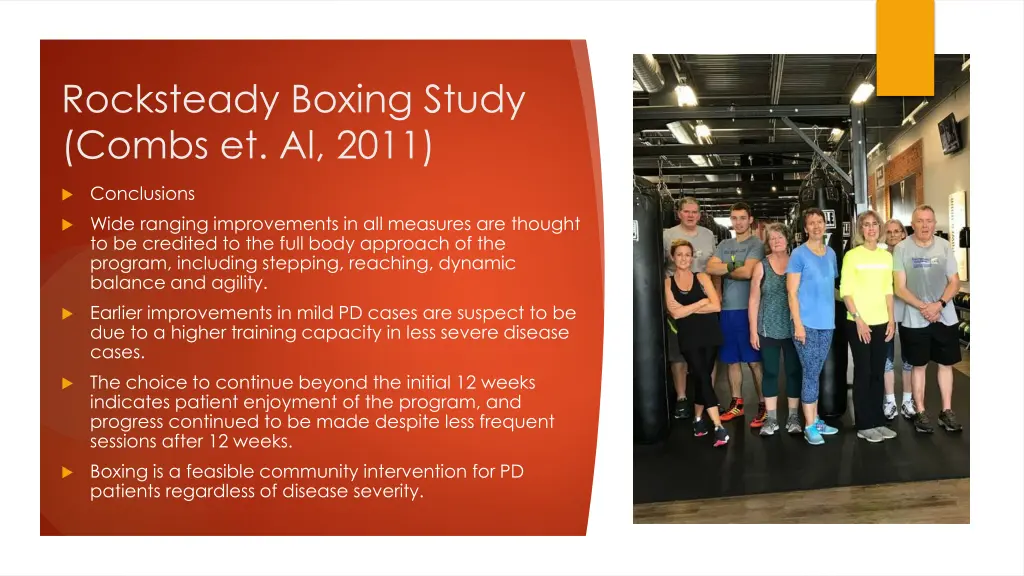 rocksteady boxing study combs et al 2011 5