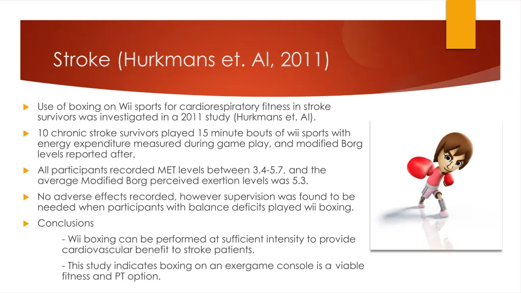 stroke hurkmans et al 2011