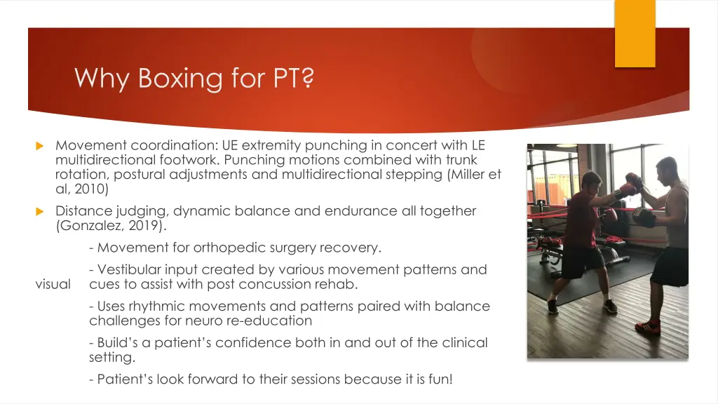 why boxing for pt