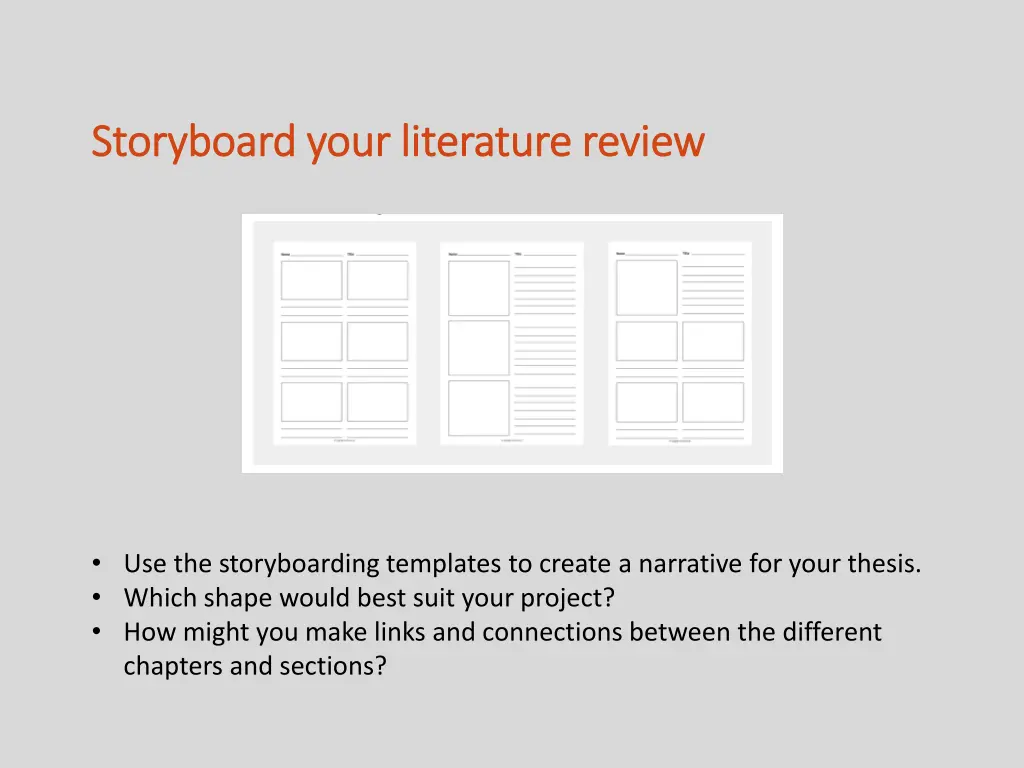 storyboard your literature review storyboard your