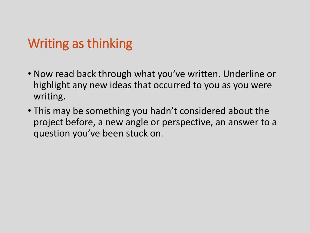 writing as thinking writing as thinking 1