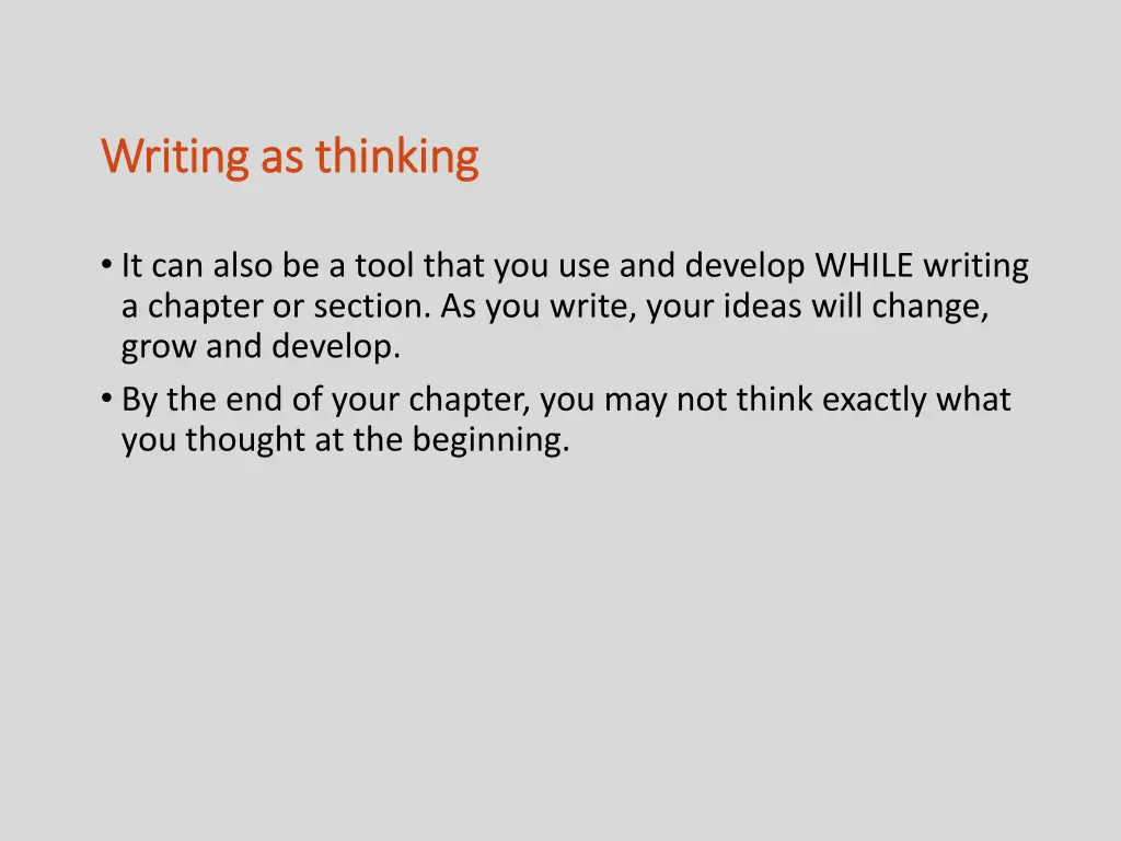 writing as thinking writing as thinking 3