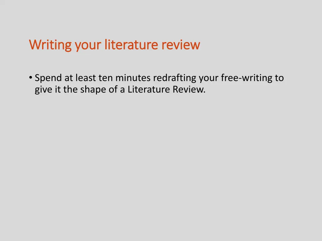 writing your literature review writing your 1