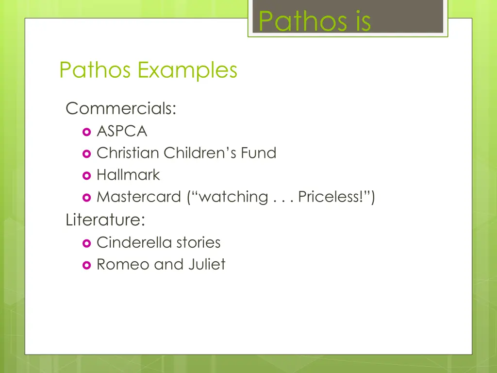 pathos is 5