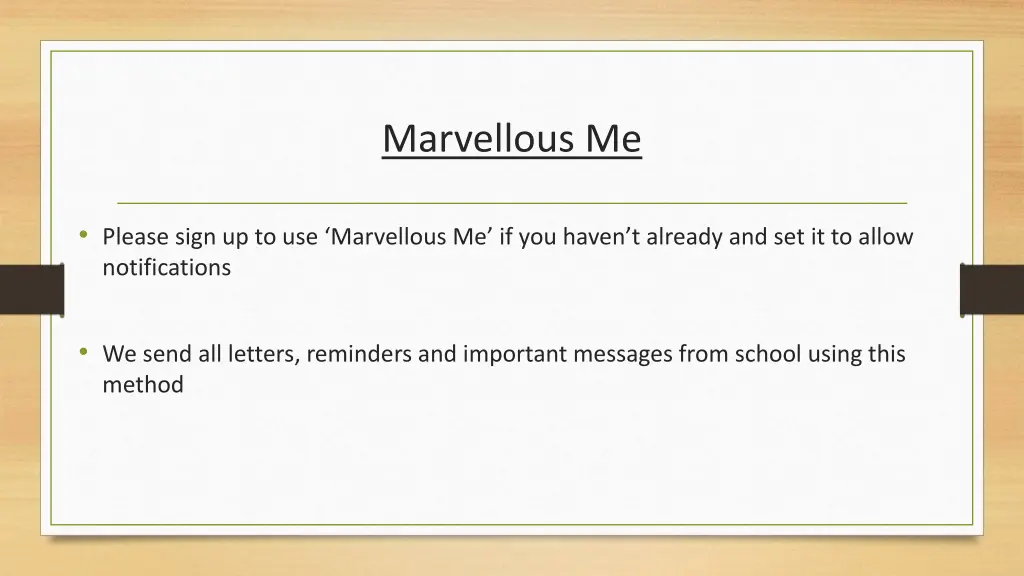 marvellous me