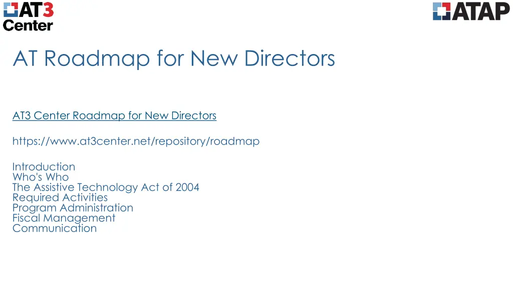 at roadmap for new directors