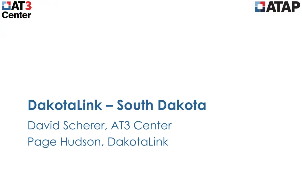 dakotalink south dakota david scherer at3 center