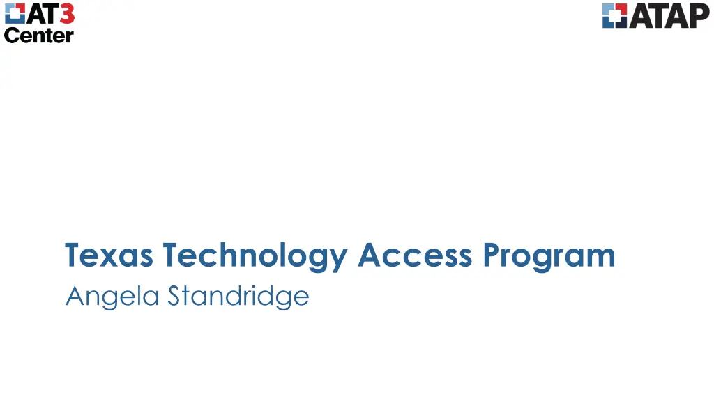 texas technology access program angela standridge