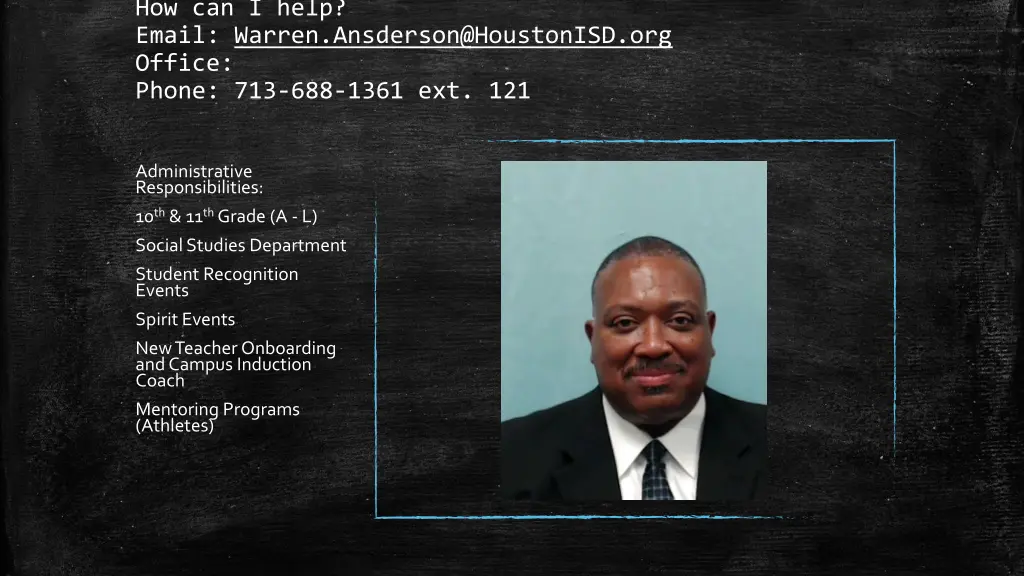 how can i help email warren ansderson@houstonisd