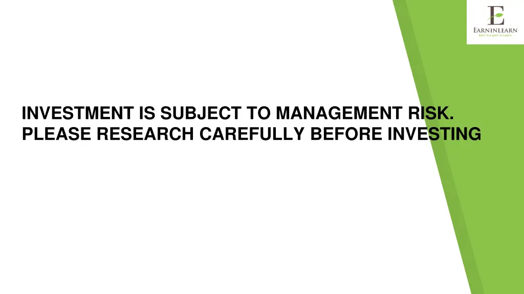 investment is subject to management risk please