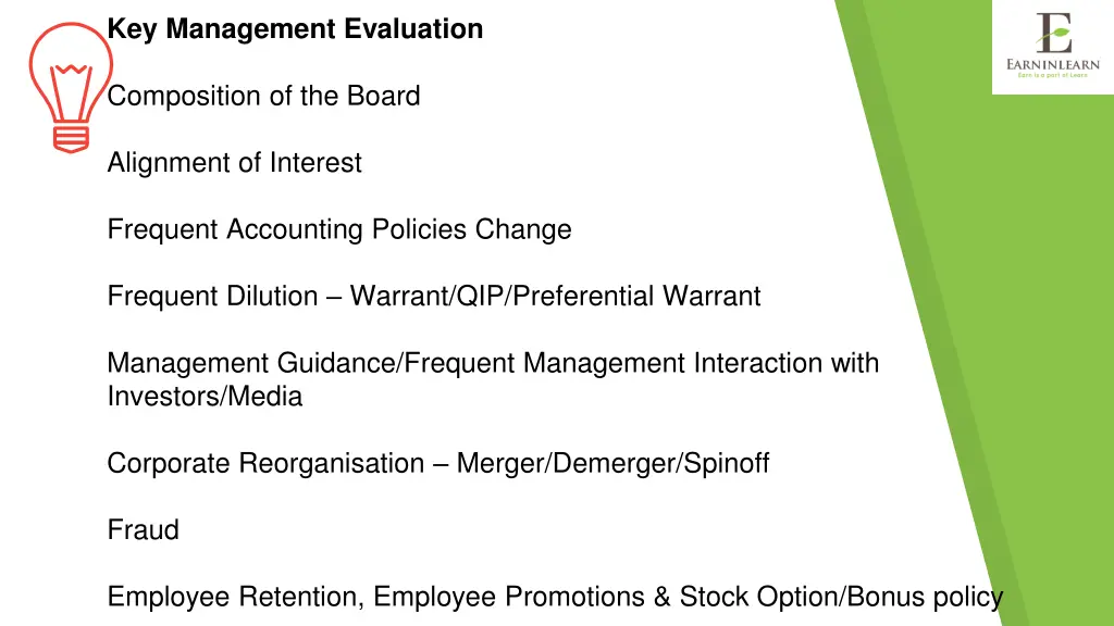 key management evaluation