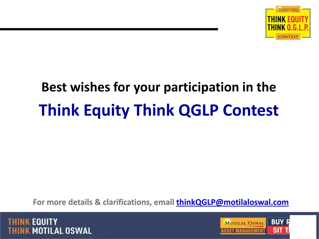 best wishes for your participation in the think