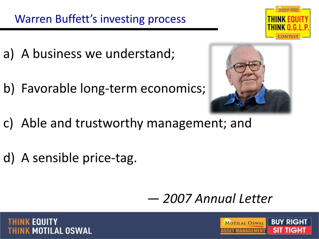 warren buffett s investing process