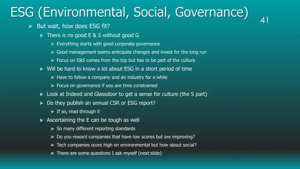 esg environmental social governance