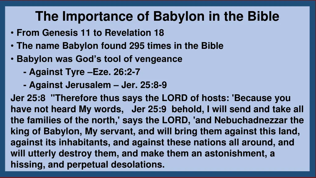 the importance of babylon in the bible 2