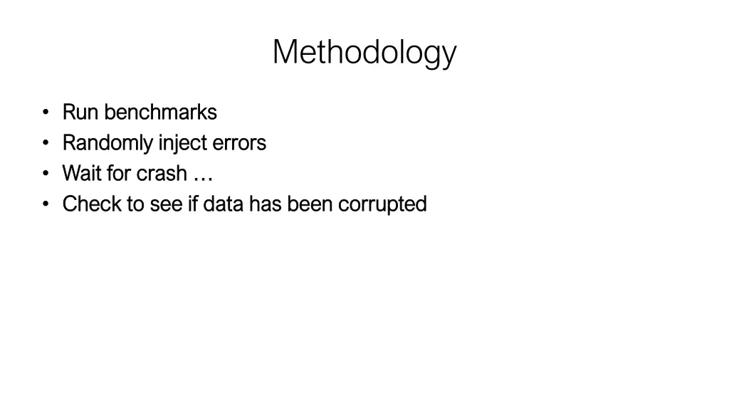 methodology