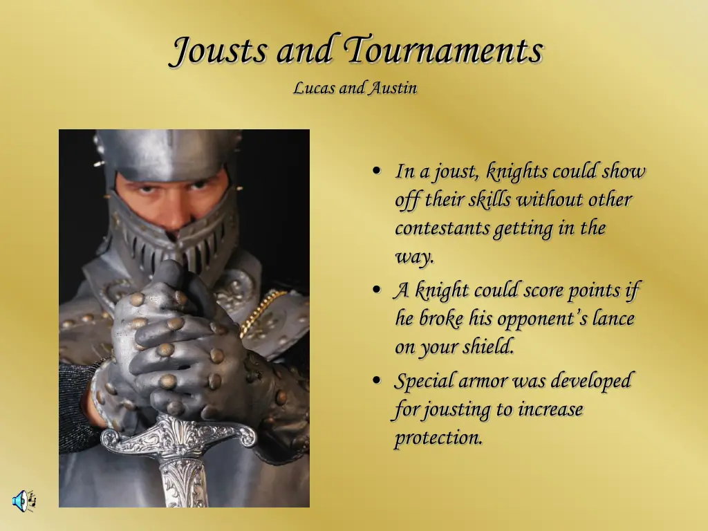 jousts and tournaments lucas and austin