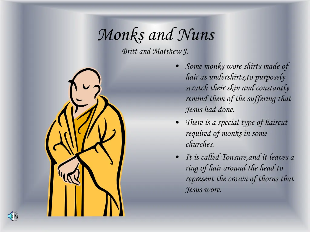 monks and nuns britt and matthew j