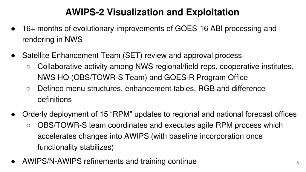 awips 2 visualization and exploitation