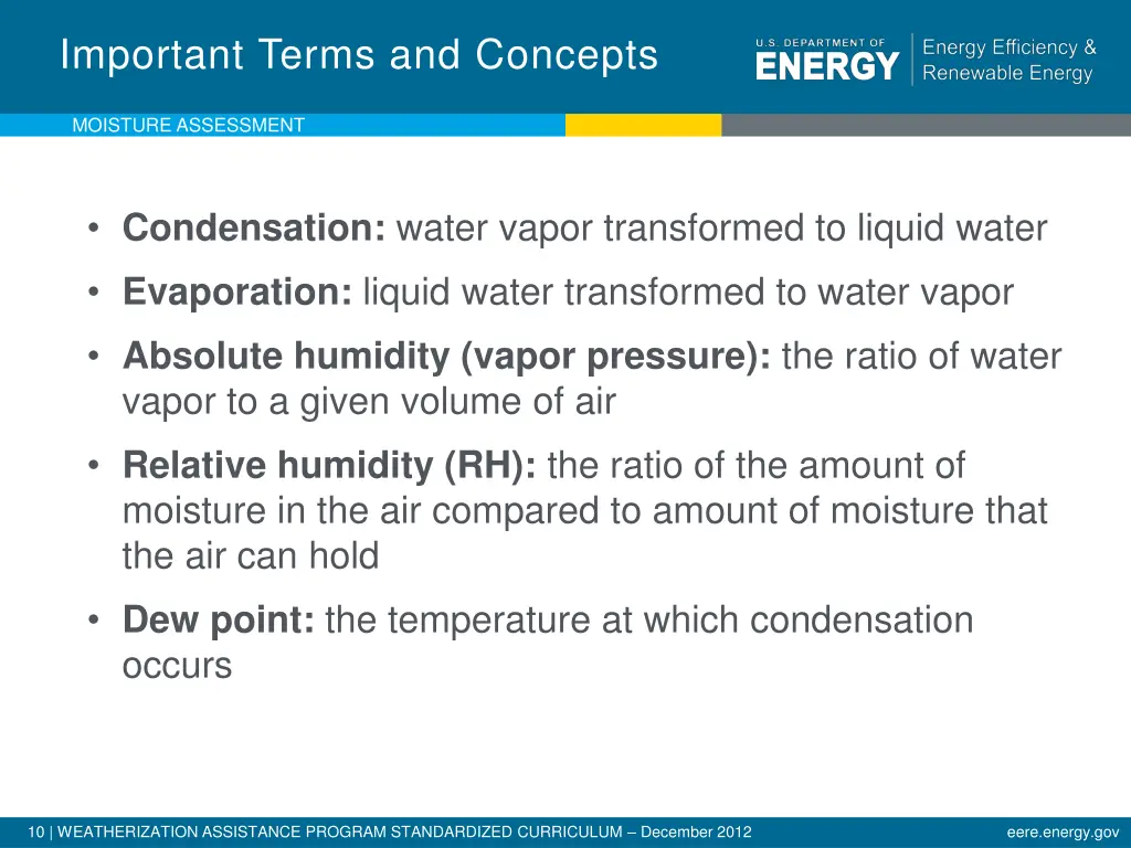 important terms and concepts