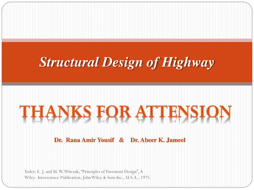 structural design of highway 1