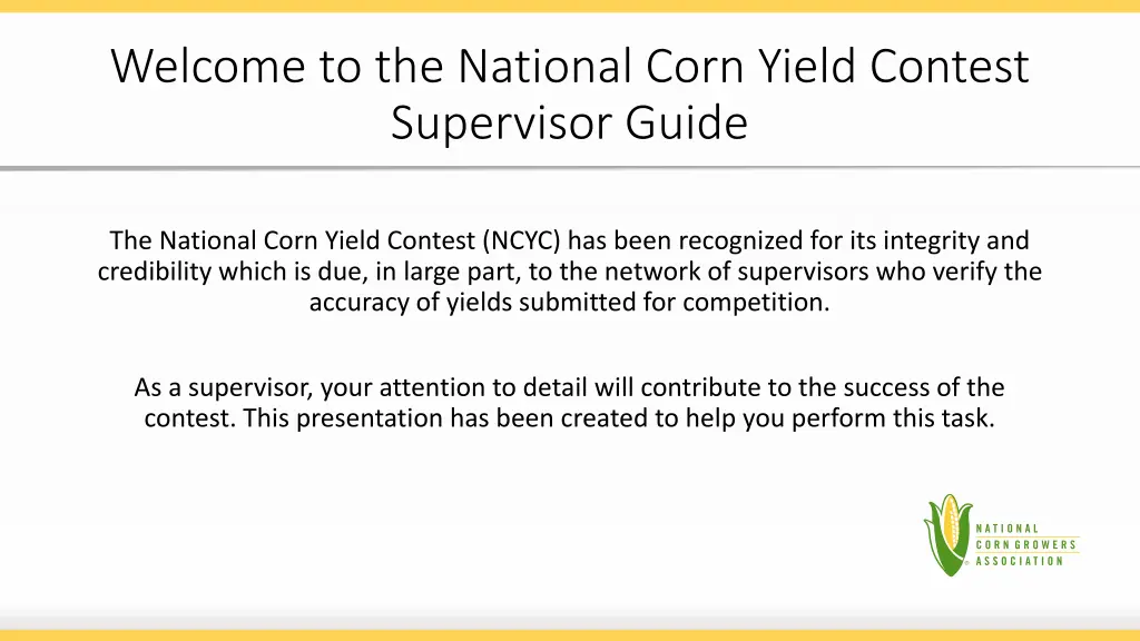 welcome to the national corn yield contest