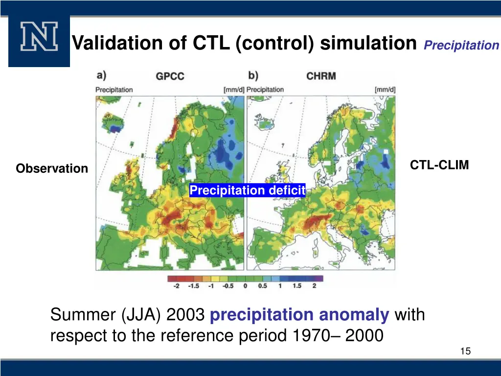 validation of ctl control simulation precipitation