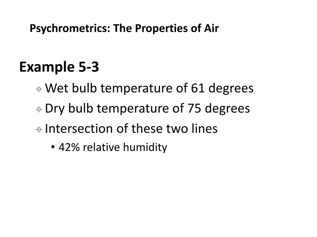 psychrometrics the properties of air 11