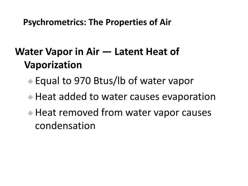 psychrometrics the properties of air 4