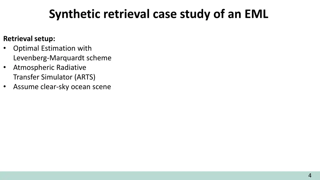 synthetic retrieval case study of an eml