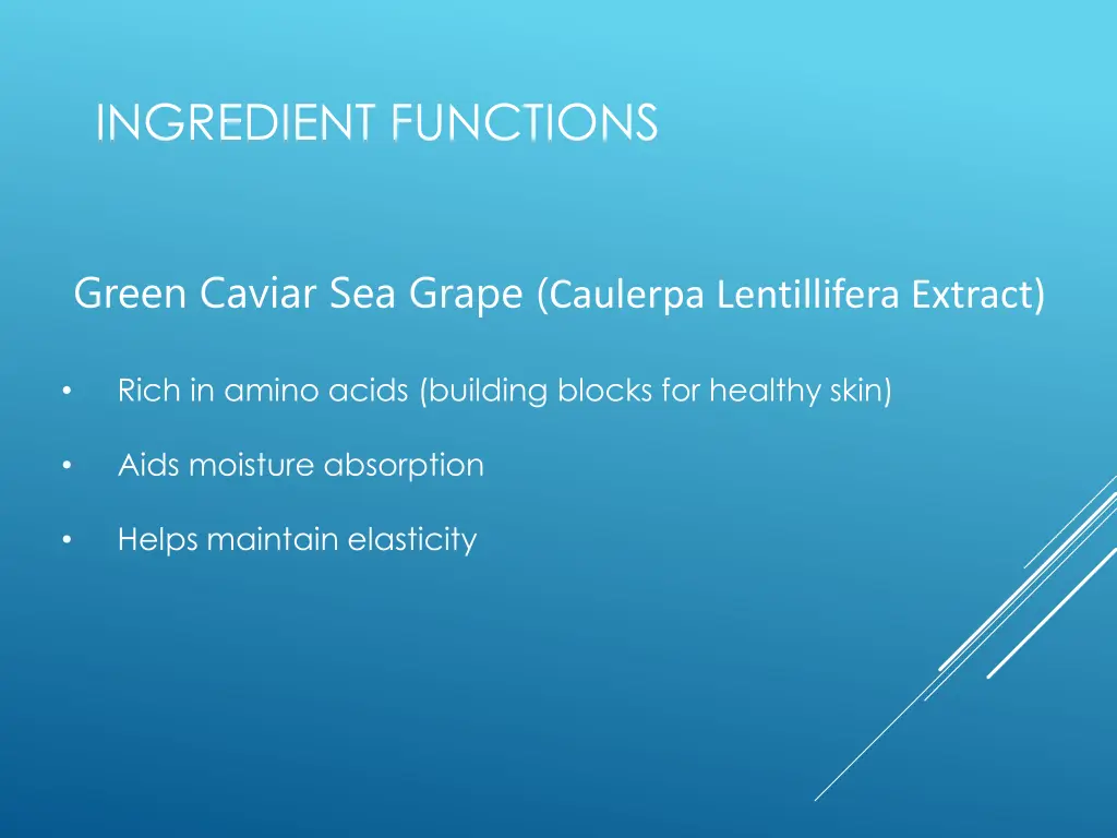 ingredient functions 4