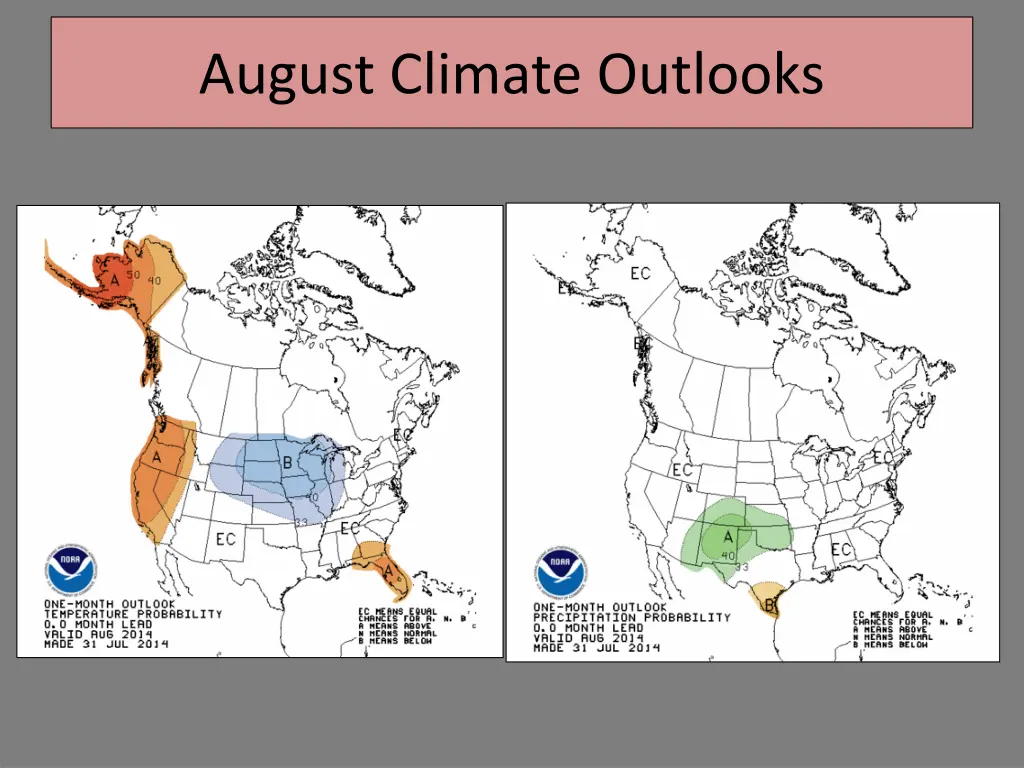 august climate outlooks