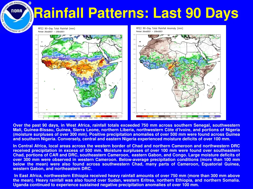 rainfall patterns last 90 days