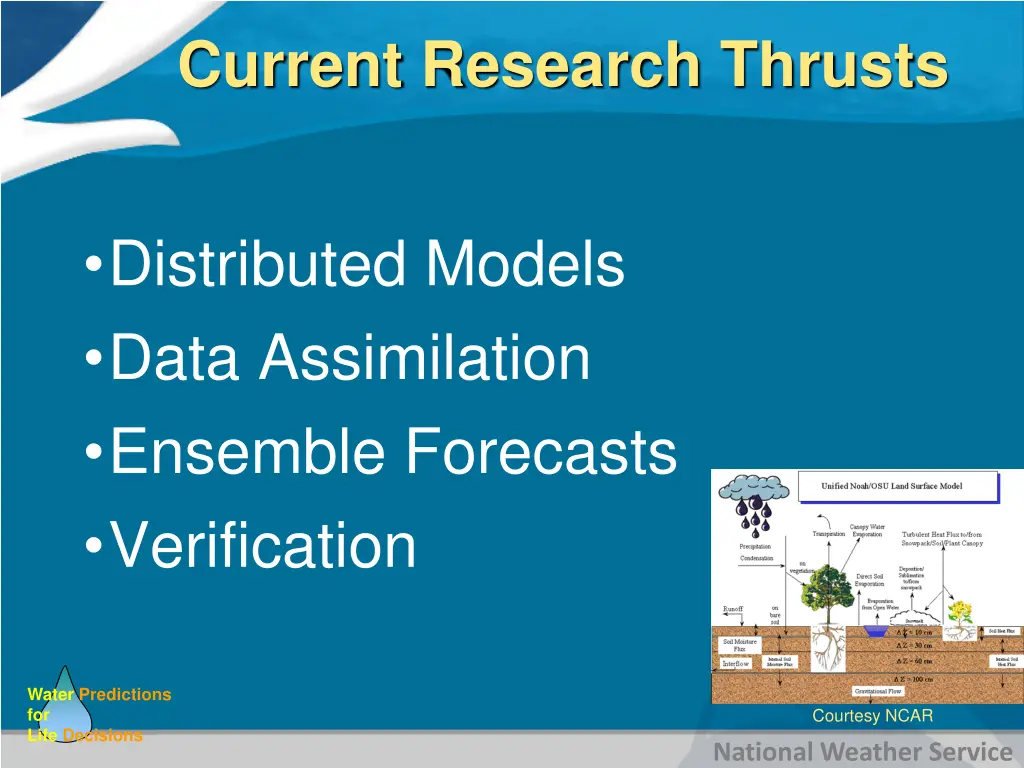 current research thrusts