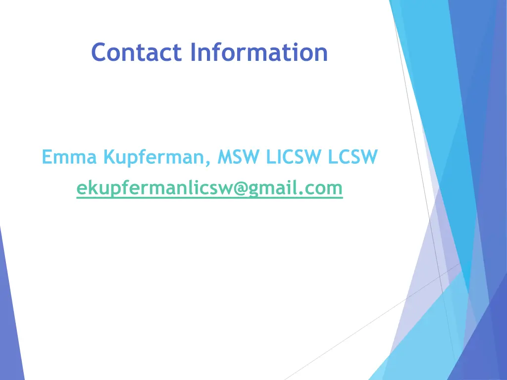 contact information