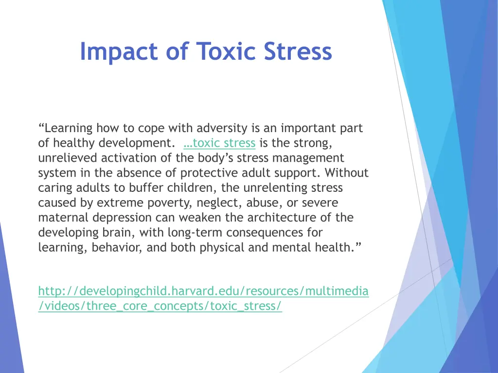 impact of toxic stress