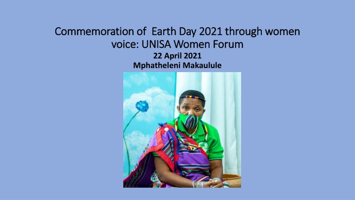 commemoration of earth day 2021 through women