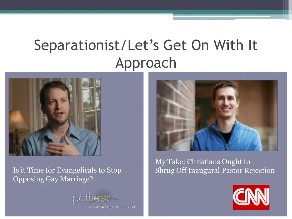 separationist let s get on with it approach