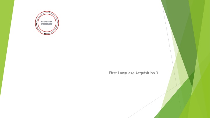 first language acquisition 3