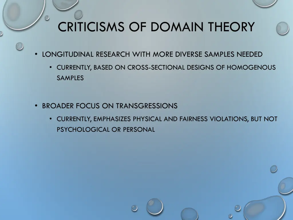 criticisms of domain theory