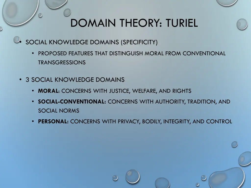 domain theory turiel