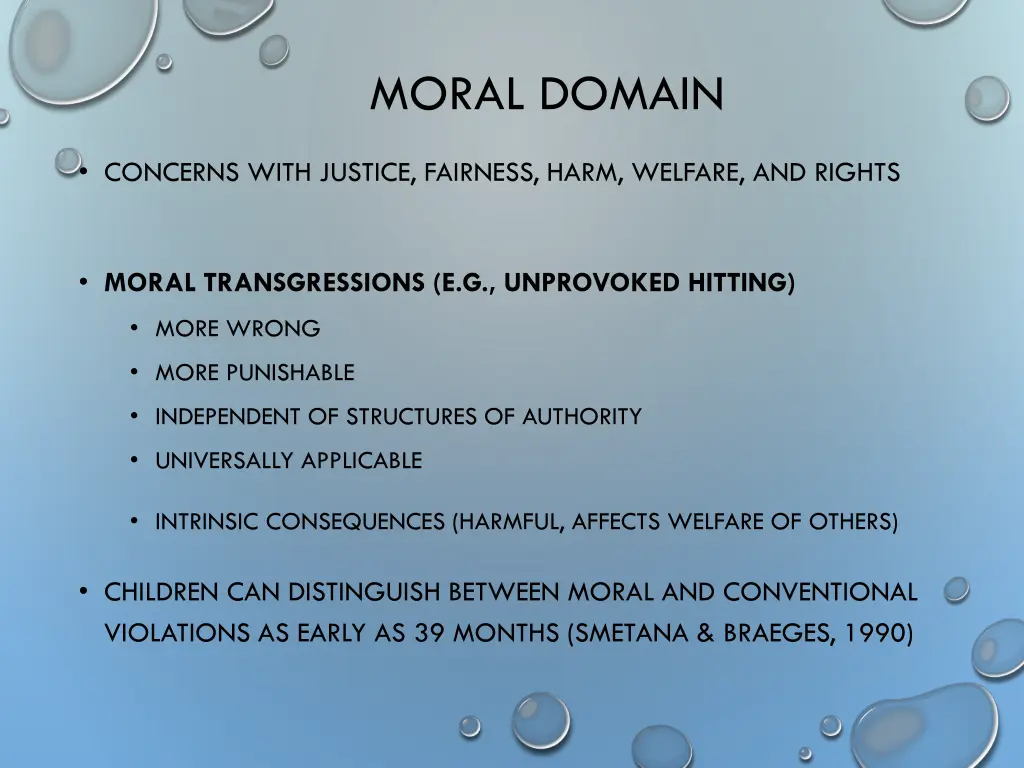 moral domain