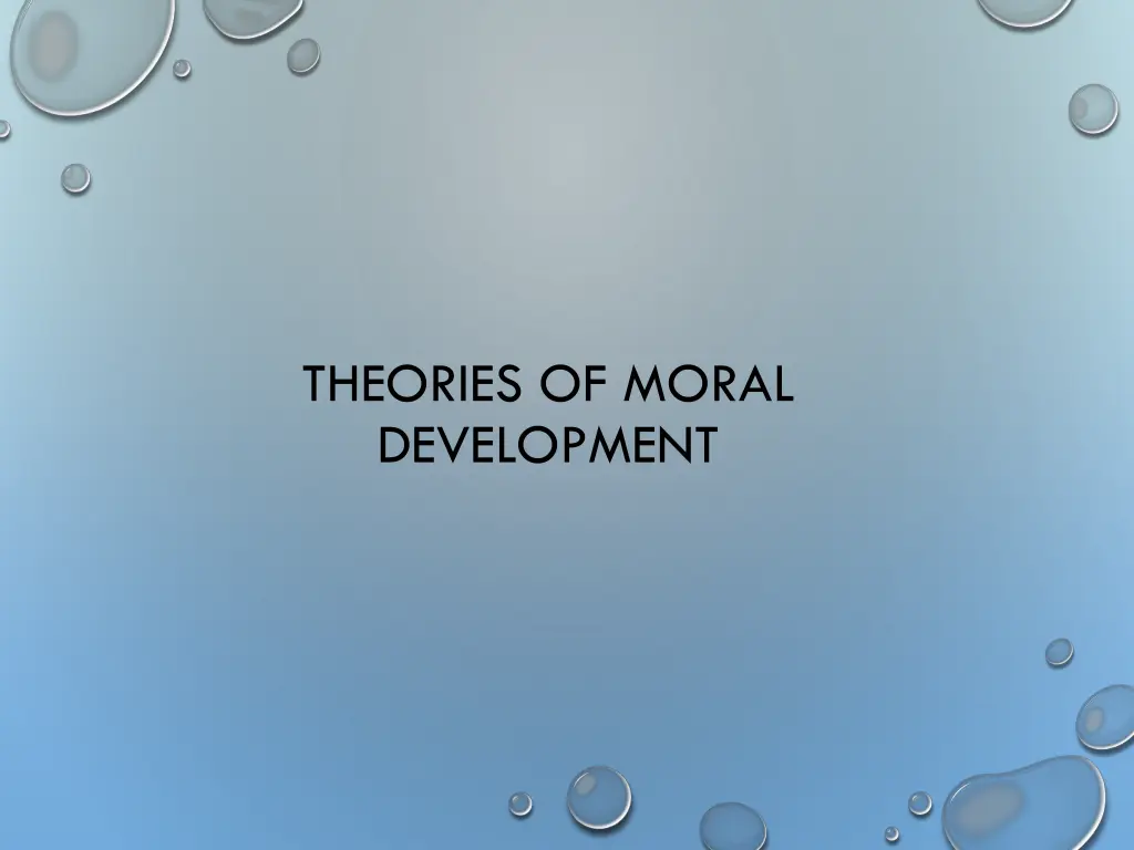 theories of moral development