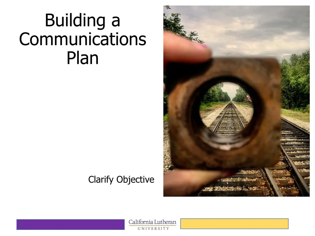 building a communications plan