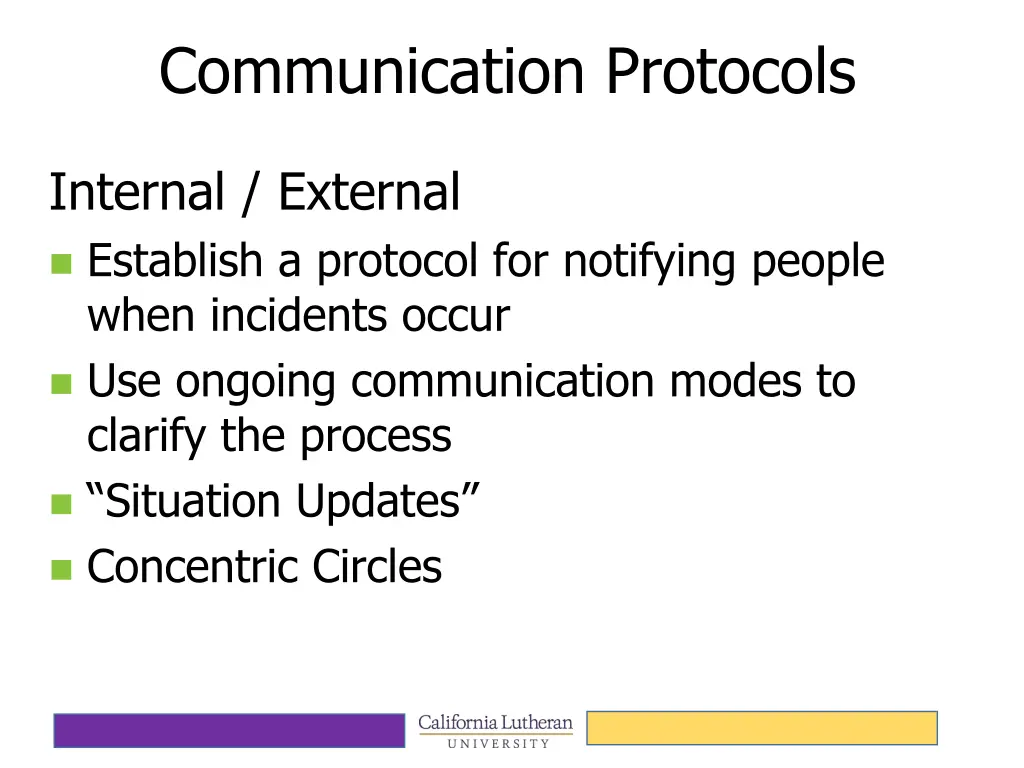 communication protocols