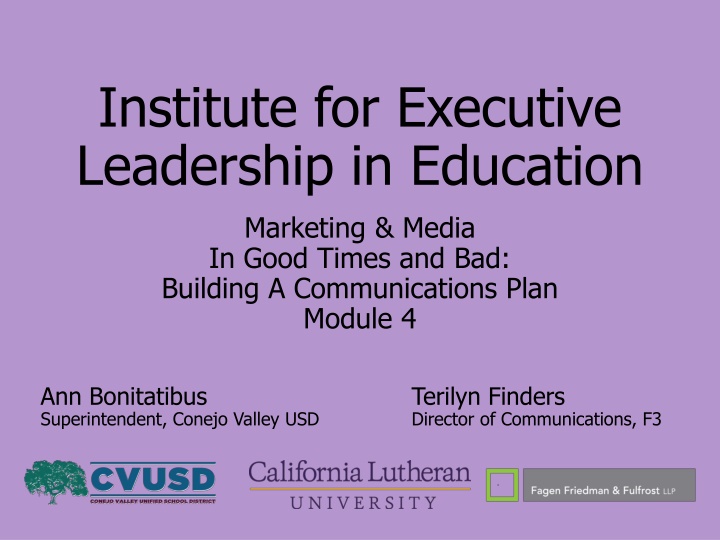 institute for executive leadership in education